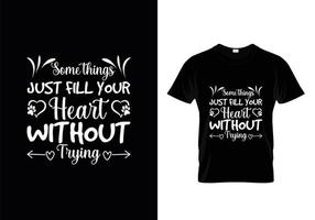 Hundetypografie-T-Shirt-Designvektor, Hundeliebhaber zitiert T-Shirt-Design. vektor