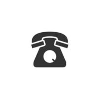 mobil telefon ikon i platt stil. telefon prata vektor illustration på vit isolerat bakgrund. hotline Kontakt företag begrepp.
