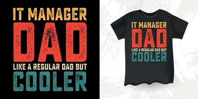 den chef rolig pappa älskare fars dag t-shirt design vektor