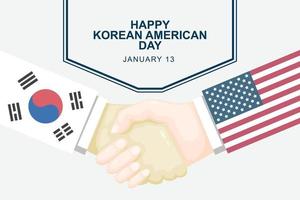 koreanska amerikan dag bakgrund. vektor