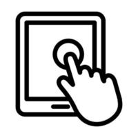 Touchscreen-Icon-Design vektor