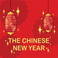 chinesisches Neujahrsfahnenkonzept vektor