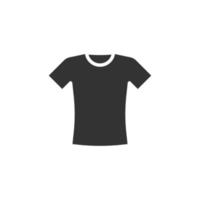 T-Shirt-Symbol im flachen Stil. lässige Kleidung, Vektorgrafik auf weißem, isoliertem Hintergrund. Polo-Wear-Geschäftskonzept. vektor