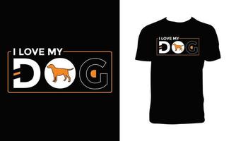 Hundeliebhaber-Typografie-T-Shirt-Design vektor