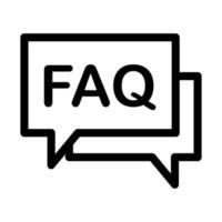 faq ikon vektor för grafisk design, logotyp, hemsida, social media, mobil app, ui illustration