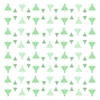grüne farbe handgezeichnete weihnachtsbaumsymbole isoliert. vektor