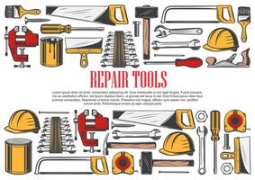 hus reparera verktyg och Utrustning vektor