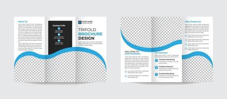 modern tri-faldig broschyr mall minimalistisk geometrisk design för företags- och företag. kreativ begrepp broschyr vektor mall. proffs vektor