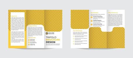 Moderne Trifold-Broschüren-Designvorlage für Ihr Unternehmen, Ihr Unternehmen, Ihr Geschäft, Ihre Werbung, Ihr Marketing, Ihre Agentur und Ihr Internetgeschäft. Pro-Vektor vektor