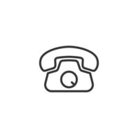 Handy-Symbol im flachen Stil. Telefongesprächsvektorillustration auf weißem lokalisiertem Hintergrund. Hotline-Kontakt-Geschäftskonzept. vektor