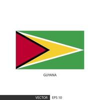 guyana fyrkant flagga på vit bakgrund och specificera är vektor eps10.