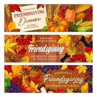 Thanksgiving Day und Friendsgiving Potluck vektor