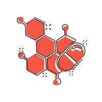 vitamin piller notera ikon i komisk stil. kapsel tecknad serie vektor illustration på vit isolerat bakgrund. antibiotikum stänk effekt tecken företag begrepp.