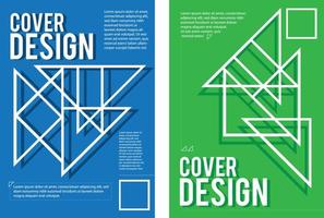 Template-Cover-Design mit modernem Kreativgeschäft vektor