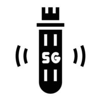 Modem 5g festes Symbol vektor