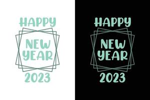 Frohes neues Jahr 2023 T-Shirt vektor