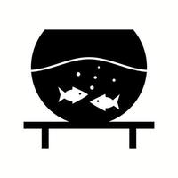 Einzigartiges Fish Bowl-Vektor-Glyphen-Symbol vektor