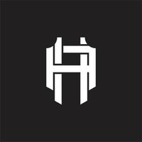ha-Logo-Monogramm-Design-Vorlage vektor