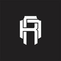 ra logotyp monogram design mall vektor