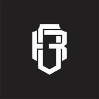 gr-Logo-Monogramm-Design-Vorlage vektor