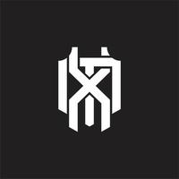 xm xlogo monogram design mall vektor