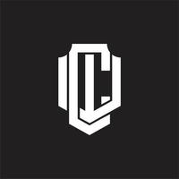 cw logotyp monogram design mall vektor