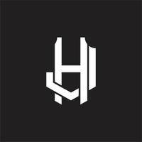 hj-Logo-Monogramm-Design-Vorlage vektor