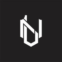 ln logotyp monogram design mall vektor