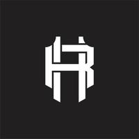 hr logotyp monogram design mall vektor