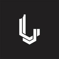 ll-Logo-Monogramm-Design-Vorlage vektor