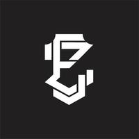 ez logotyp monogram design mall vektor