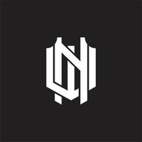 nw-Logo-Monogramm-Designvorlage vektor