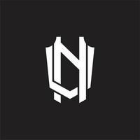 nv-Logo-Monogramm-Designvorlage vektor