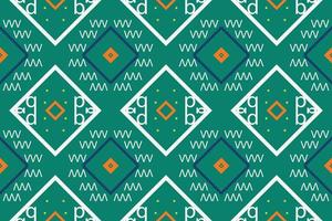 etnisk aztec ikat sömlös mönster textil- ikat ram sömlös mönster digital vektor design för skriva ut saree kurti borneo tyg aztec borsta symboler färgrutor bomull