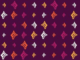 freehand stjärna teckning aztec tyg grafik sömlös mönster design uzbekiska ikat-traditionell silke produkt i uzbekistan och central Asien, vektor