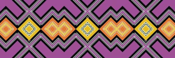 ethnisches musterdesign der philippinen. traditionelles gemustertes altes Saree-Kleiderdesign Es ist ein Muster, das durch die Kombination geometrischer Formen entsteht. Design für den Druck. Einsatz in der Modebranche. vektor