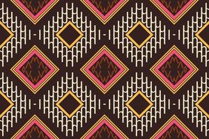 ethnisches aztekisches ikat-nahtloses muster textil-ikat-hintergrund nahtloses muster digitales vektordesign für druck saree kurti borneo stoff aztekische bürstensymbole muster partykleidung vektor