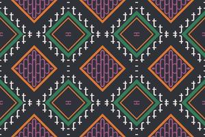 etnisk aztec ikat sömlös mönster textil- ikat bakgrund sömlös mönster digital vektor design för skriva ut saree kurti borneo tyg aztec borsta symboler färgrutor designer