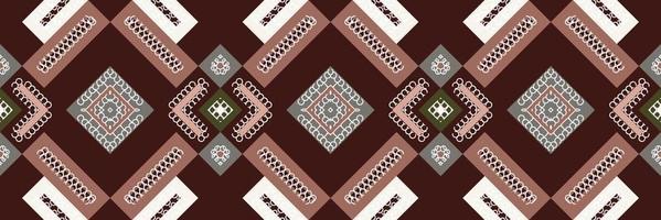 nahtloses muster von ikat ikat-vektor nahtloses muster von batiktextilien digitales vektordesign für den druck saree kurti borneo stoff grenze pinsel symbole muster designer vektor