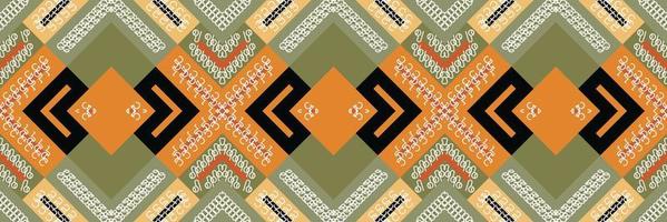 ethnisches aztekisches ikat nahtloses muster textil philippinisches ikat nahtloses muster digitales vektordesign für druck saree kurti borneo stoff aztekische bürstensymbole muster partykleidung vektor