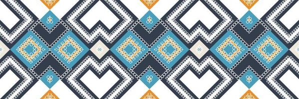 stam- etnisk mönster. traditionell etnisk mönster vektorer den är en mönster skapas förbi kombinerande geometrisk former. design för skriva ut. använder sig av i de mode industri.
