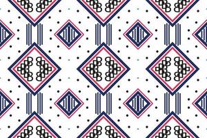 philippinisches textil mit ethnischem muster. Es ist ein Muster, das durch die Kombination geometrischer Formen entsteht. Design für den Druck. Einsatz in der Modebranche. vektor