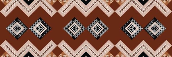 ethnisches aztekisches ikat nahtloses muster textil ikat stoff nahtloses muster digitales vektordesign für druck saree kurti borneo stoff aztekische bürstensymbole muster partykleidung vektor