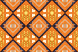 etnisk aztec ikat sömlös mönster textil- ikat ram sömlös mönster digital vektor design för skriva ut saree kurti borneo tyg aztec borsta symboler färgrutor eleganta