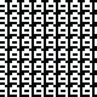 Schwarz-Weiß-Vektor nahtloses Muster. moderne stilvolle abstrakte textur. sich wiederholende geometrische Kacheln aus gestreiften Elementen vektor