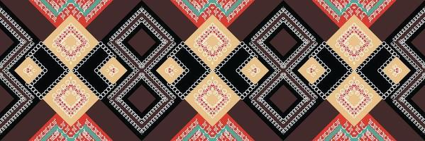 stam- etnisk mönster. traditionell etnisk mönster design den är en mönster skapas förbi kombinerande geometrisk former. design för skriva ut. använder sig av i de mode industri. vektor