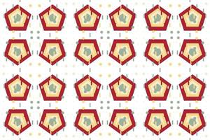 eleganta geometrisk former vektor sömlös mönster den består av en polyeder sådan som en cirkel fyrkant triangel Begagnade i de textil- industri, tyg mönster, papper, tapet, bok omslag