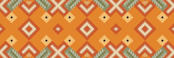 etnisk aztec ikat sömlös mönster textil- ikat aztec sömlös mönster digital vektor design för skriva ut saree kurti borneo tyg aztec borsta symboler färgrutor designer