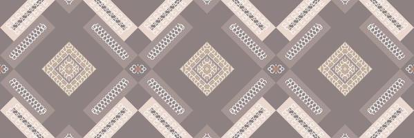 nahtloses muster von ikat ikat-vektor nahtloses muster von batiktextilien digitales vektordesign für den druck saree kurti borneo stoff grenze pinsel symbole muster partykleidung vektor