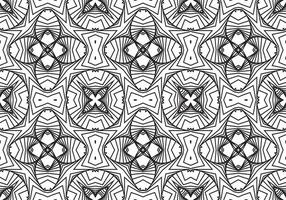 svartvit 3d böjd rader, randig på en vit bakgrund. geometrisk former från de svart rader. vektor